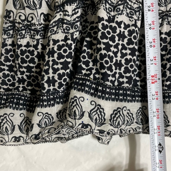 Jane Ashley Black and White A-Line Midi Skirt - Picture 6 of 6